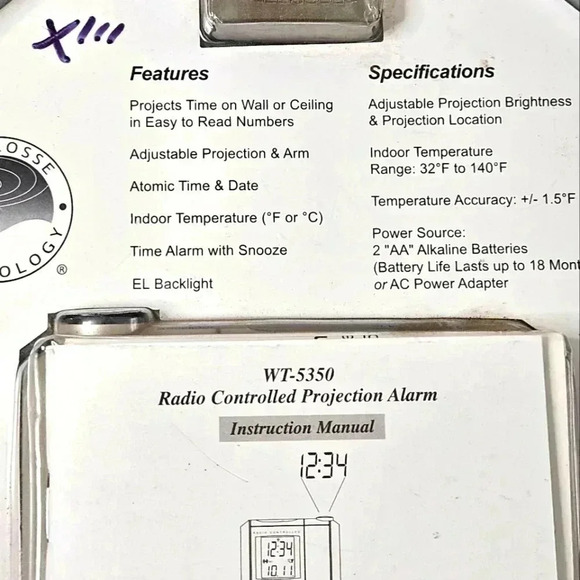 New La Crosse‎ projection clock - Picture 3 of 5